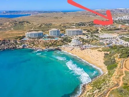 Lägenhet Panoramic Penthouse Haven Mellieħa